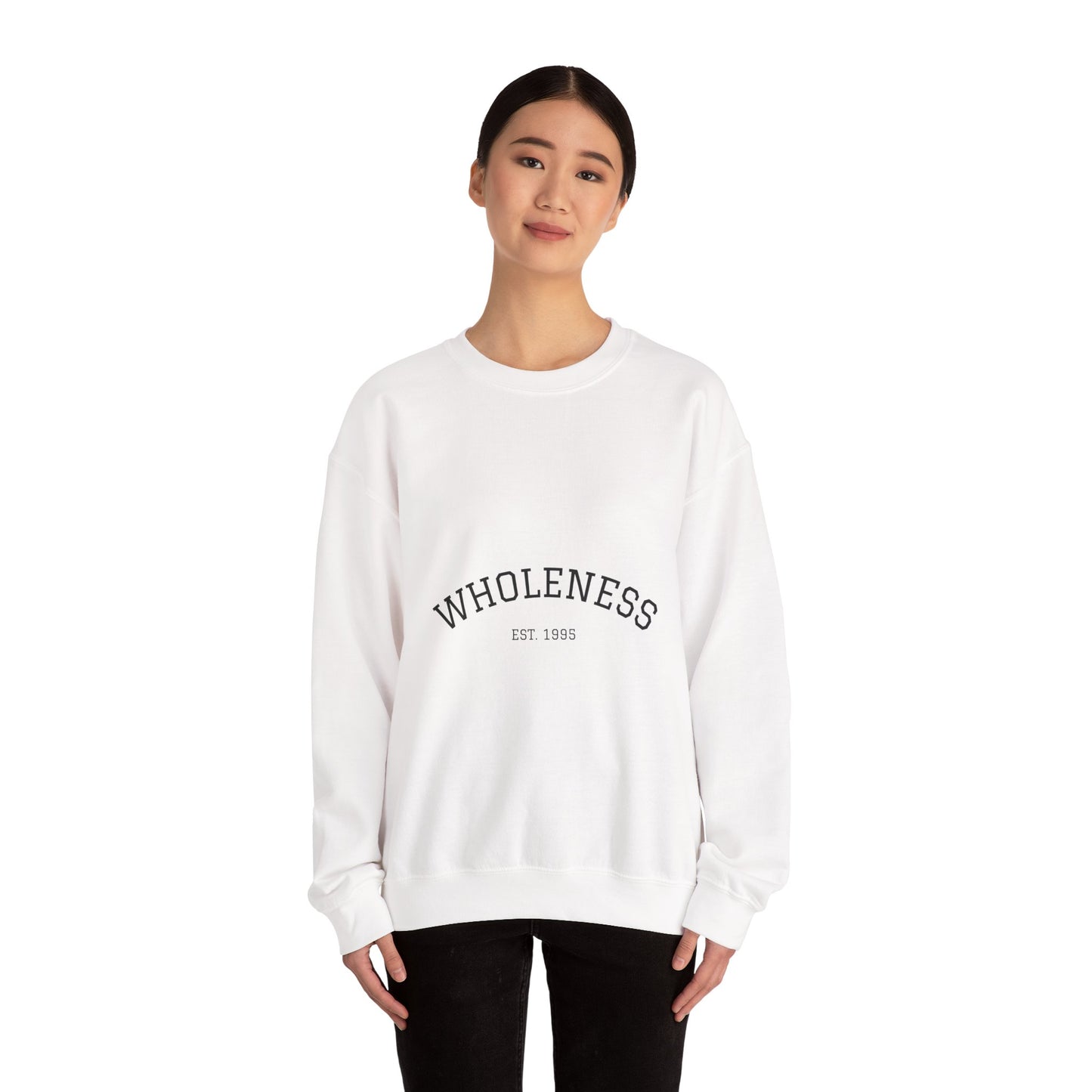 Wholeness Crewneck Sweatshirt — Minimal Comfort Graphic Pullover